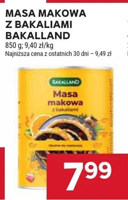 Masa makowa z bakaliami promocja w Stokrotka