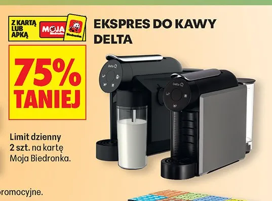Ekspres do kawy Delta promocja w Biedronka