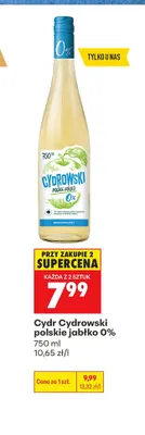 Cydr Cydrowski polskie jabłko 0% promocja w Biedronka