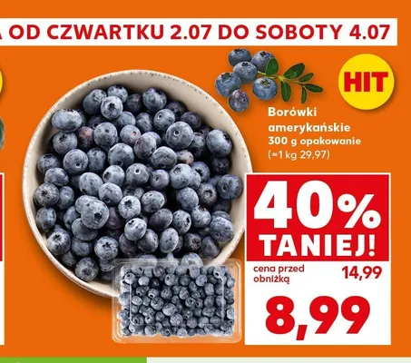 Borówki amerykańskie promocja w Kaufland