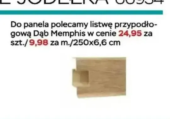 Listwa przypodłogowa Dąb Memphis Classen promocja w Abra Meble