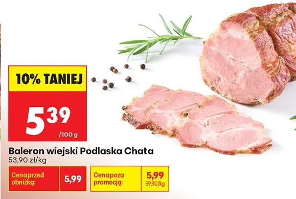 Baleron wiejski Podlaska Chata promocja w Biedronka