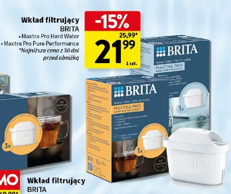 Wkład filtrujący Brita Maxtra Pro Pure Performance promocja w Intermarche