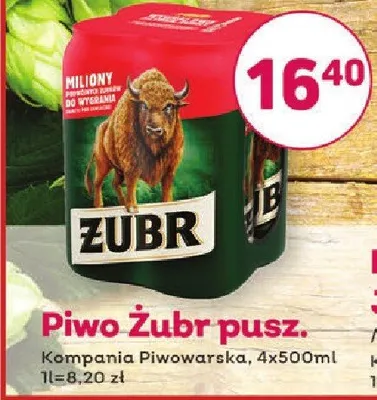 Piwo Żubr pusz. Kampania Piwowarska promocja w Bliski