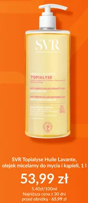 Olejek micelarny do mycia i kąpieli SVR Topialyse Huile Lavante promocja w DOZ.PL
