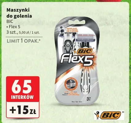 Maszynki do golenia Flex 5 promocja w Intermarche