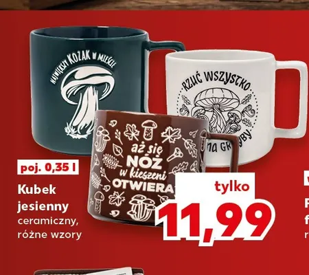 Kubek jesienny ceramiczny 0,35 l promocja w Kaufland