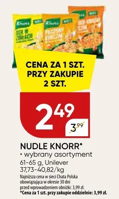 Nudle promocja w Chata Polska