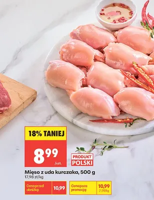Mięso z uda kurczaka polskie promocja w Biedronka