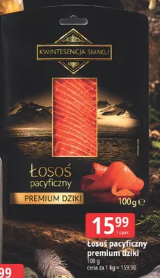Łosoś pacyficzny premium dziki promocja w Leclerc