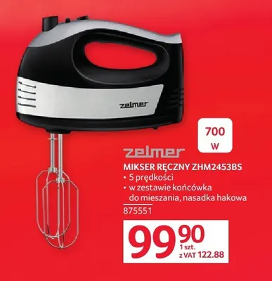 Mikser ręczny zelmer ZHM2453BS 700W promocja w Selgros