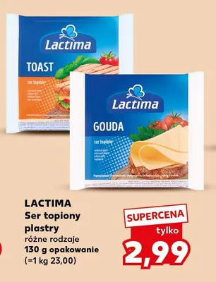 Ser topiony w plastrach Toast Lactima promocja w Kaufland