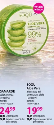 Aloesowy żel do twarzy, ciała i włosów promocja w Hebe