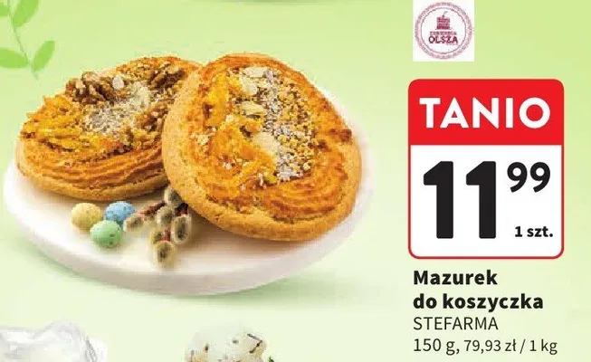 Mazurek do koszyczka promocja w Intermarche