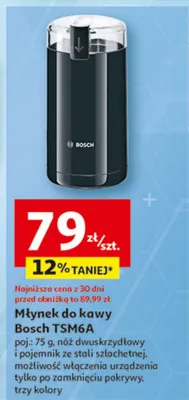 Młynek do kawy Bosch TSM6A promocja w Auchan