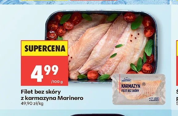 Filet bez skóry z karmazyna Marinero promocja w Biedronka