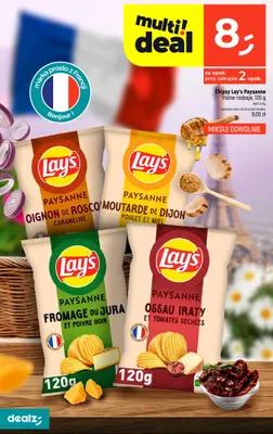 Chipsy Lay's Paysanne Moutarde de Dijon poulet et miel promocja w Dealz