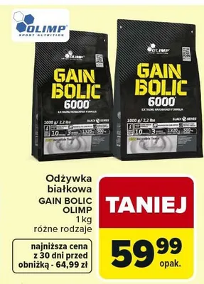 Odżywka białkowa Gain Bolic promocja w Carrefour