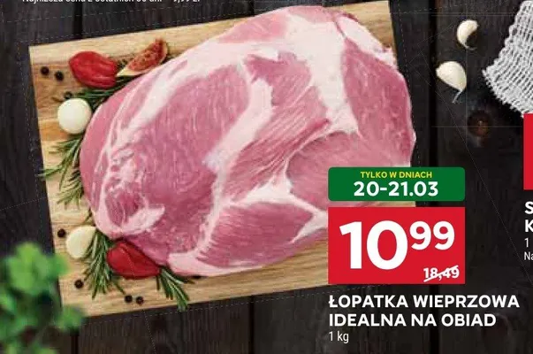 Łopatka wieprzowa idealna na obiad promocja w Stokrotka