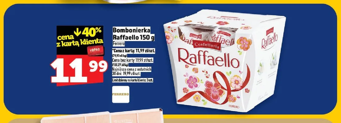Bombonierka Raffaello promocja w TOPAZ
