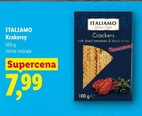 Krakersy ITALIAMO promocja w Lidl
