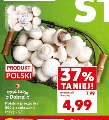 Polskie pieczarki promocja w Kaufland