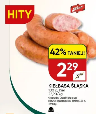 Kiełbasa śląska promocja w Chata Polska