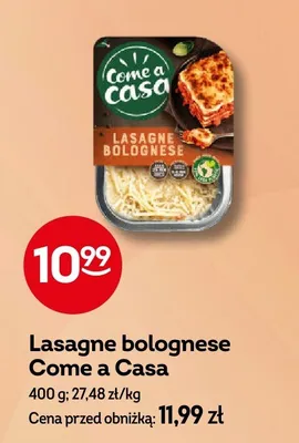 Lasagne bolognese promocja w Żabka
