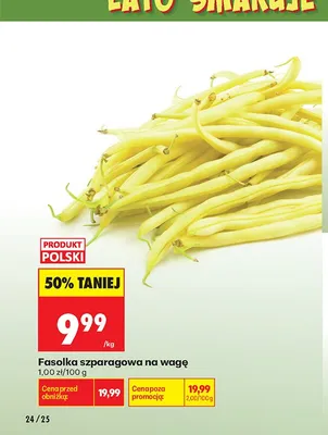 Fasolka szparagowa na wagę promocja w Biedronka