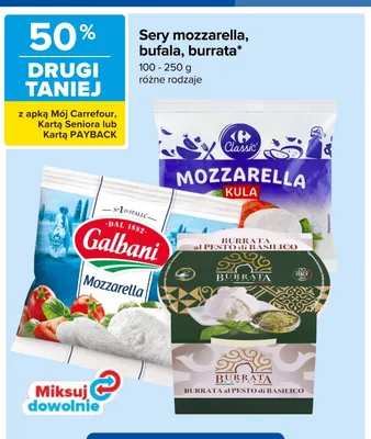 Ser mozzarella Galbani promocja w Carrefour