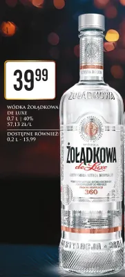 Wódka Żołądkowa de Luxe promocja w Dino