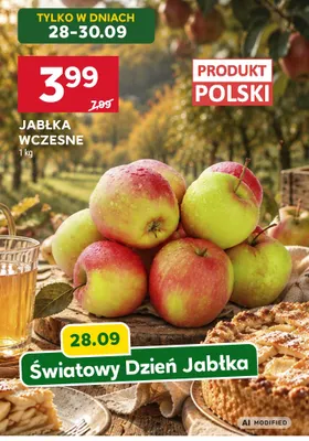 Jabłka wczesne promocja w Stokrotka