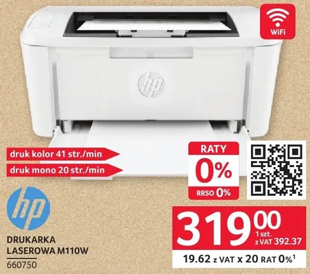 Drukarka laserowa HP M110W promocja w Selgros