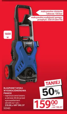 Myjka wysokociśnieniowa PW4010 Blaupunkt promocja w Selgros