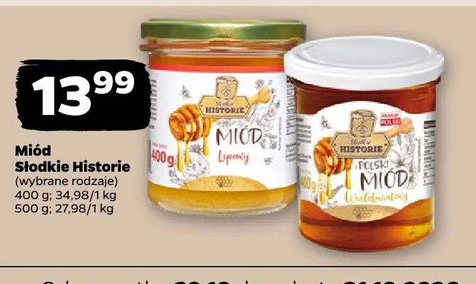 Miód Słodkie Historie promocja w Netto
