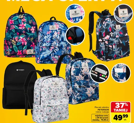 Plecak szkolny Peterson promocja w Carrefour