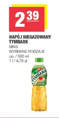 Napój niegazowany jabłko mięta Tymbark promocja w SPAR