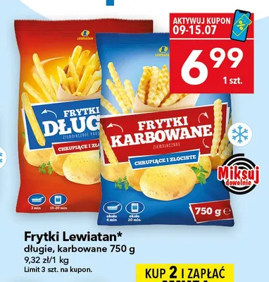 Frytki długie Lewiatan promocja w LEWIATAN