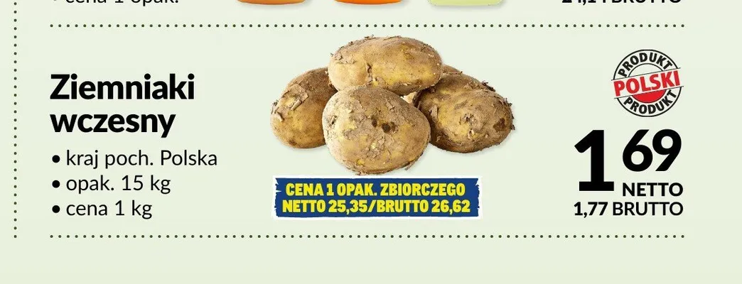 Ziemniaki wczesne polskie promocja w Makro