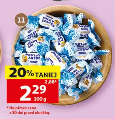 Cukierki Milky Splash Roshen promocja w Auchan