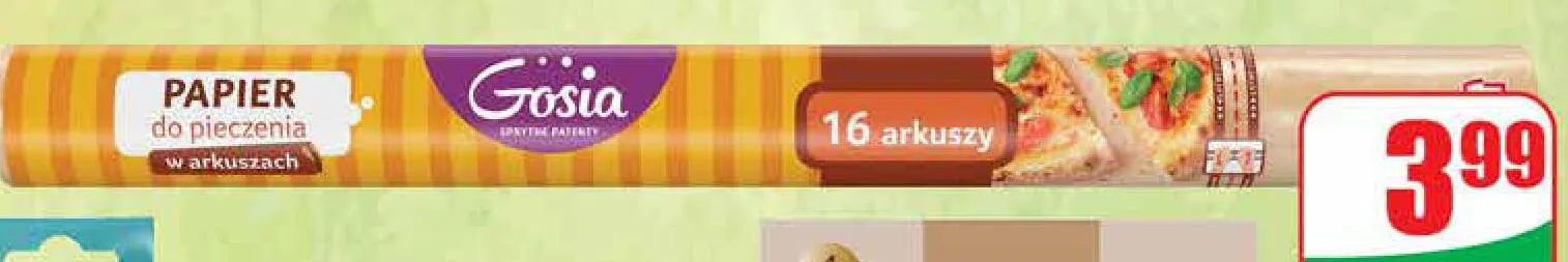 Papier do pieczenia w arkuszach Gosia promocja w Dino