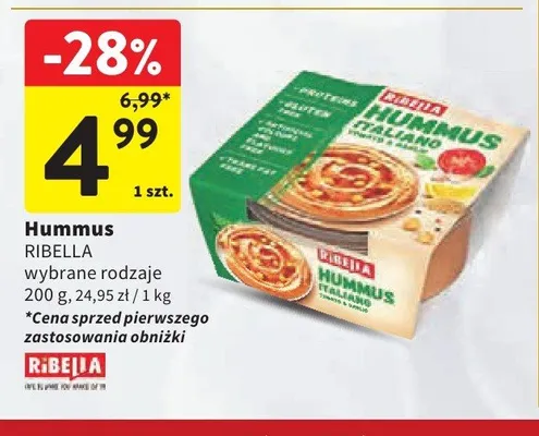 Hummus Italiano Ribella promocja w Intermarche