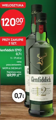 Whisky Glenfiddich 12YO promocja w Żabka