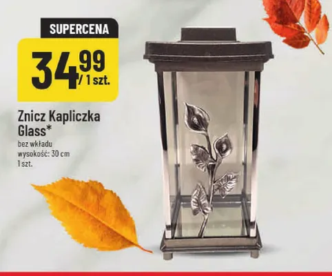 Znicz Kapliczka Glass bez wkładu promocja w POLOmarket