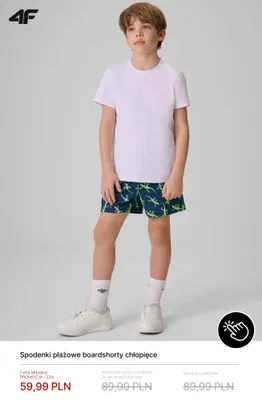 Spodenki plażowe boardshorty chłopięce 4F promocja w 4F