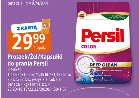 Kapsułki do prania Persil promocja w Leclerc