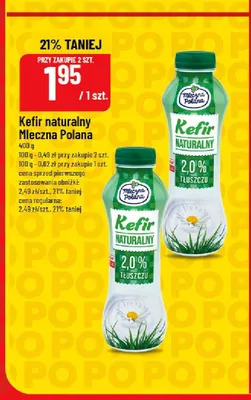 Kefir naturalny Mleczna Polana promocja w POLOmarket