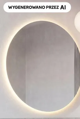 Lustro okrągłe Luna promocja w Castorama