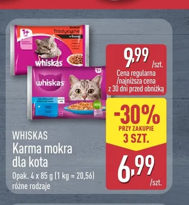 Karma mokra dla kota Whiskas promocja w Aldi