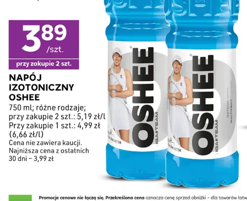 Napój izotoniczny Oshee promocja w Stokrotka